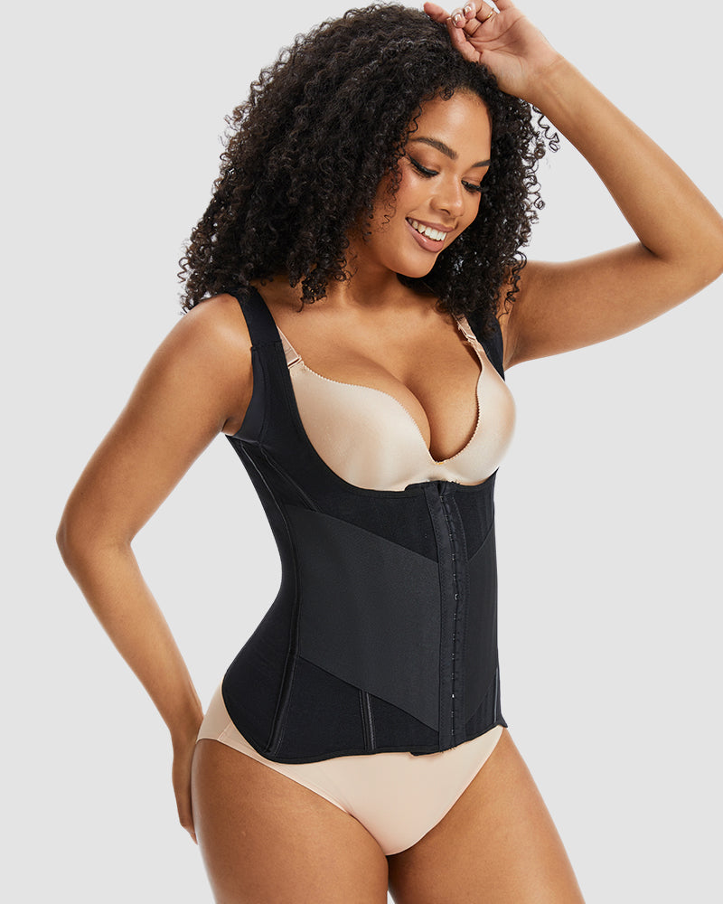 PowerMesh Double-Layer Waist Trainer Shapewear - Zarela