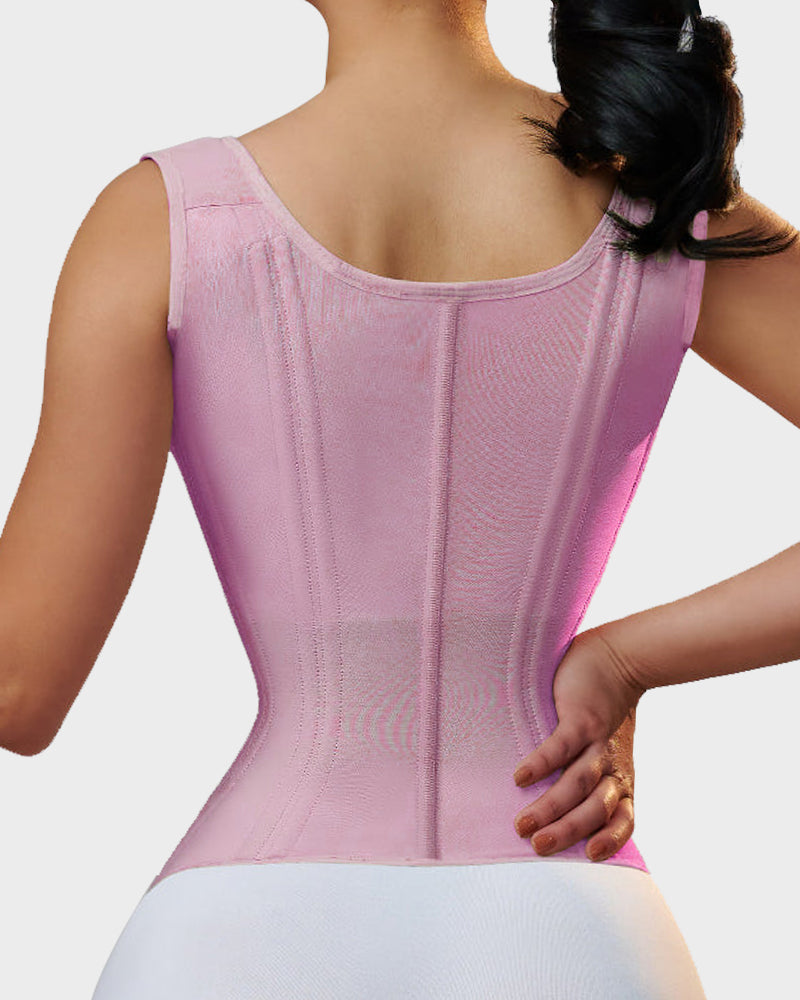 Double Waistband Corset Vest Waist Trainer - Zarela
