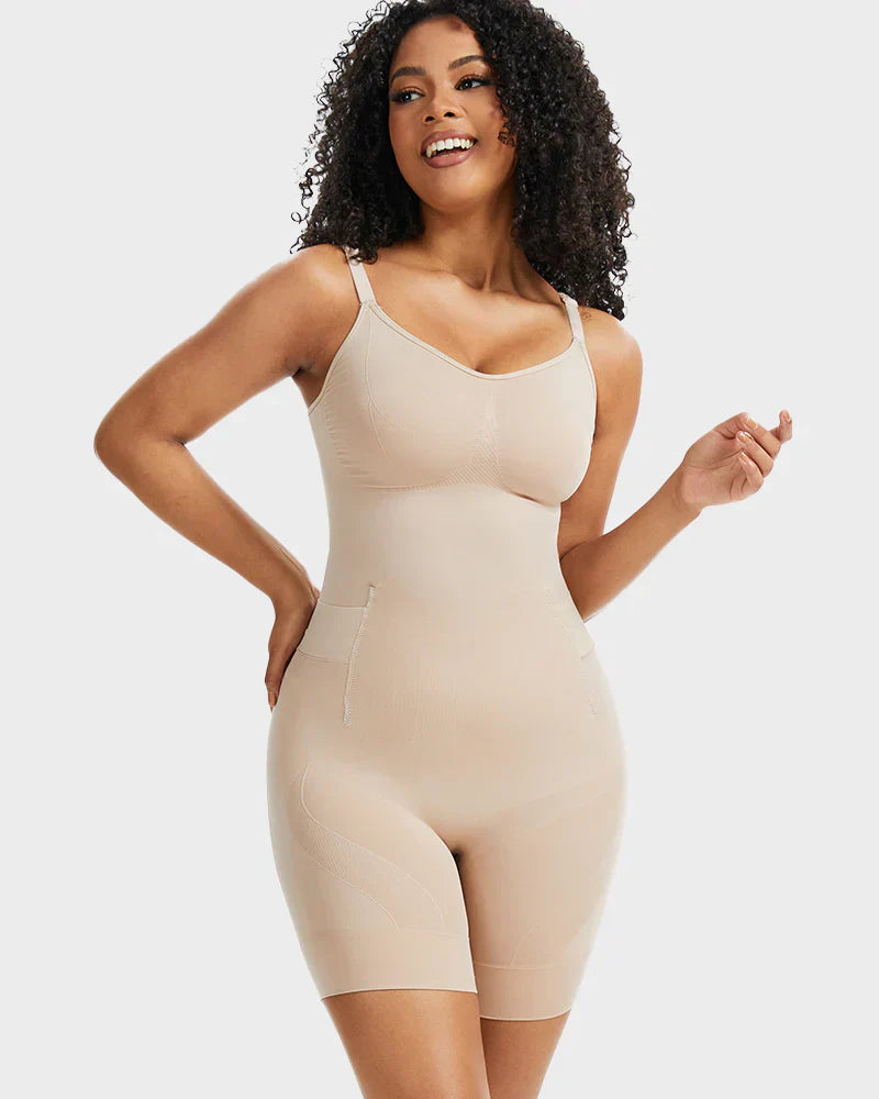All-in-One Sculpting Bodysuit with Easy-Off Design - Zarela