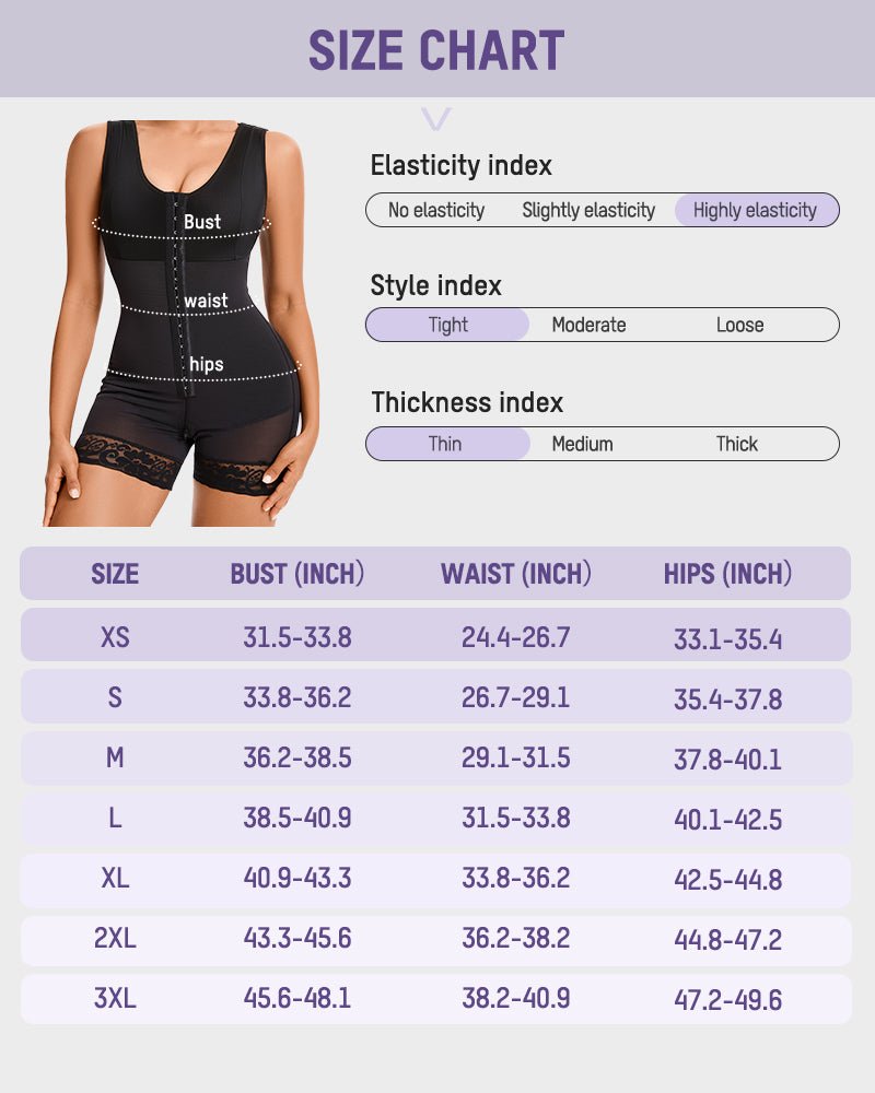 Plus Size Postpartum Shaper Bodysuit With Bra — Tummy Control XS to 4XL | Zarela