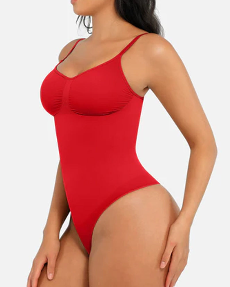 Tummy Control Bodysuit Seamless Sculpting Snatched Waist Body Suit Thong - Zarela