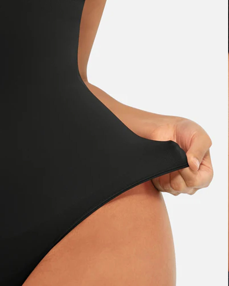 Tummy Control Bodysuit Seamless Sculpting Snatched Waist Body Suit Thong - Zarela