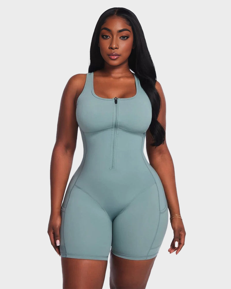 Sculpt & Sweat Sauna Workout Romper - Zarela