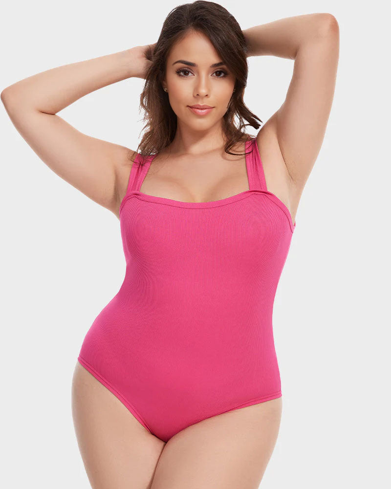 Sleeveless Tummy Control Tank Tops Bodysuits - Zarela