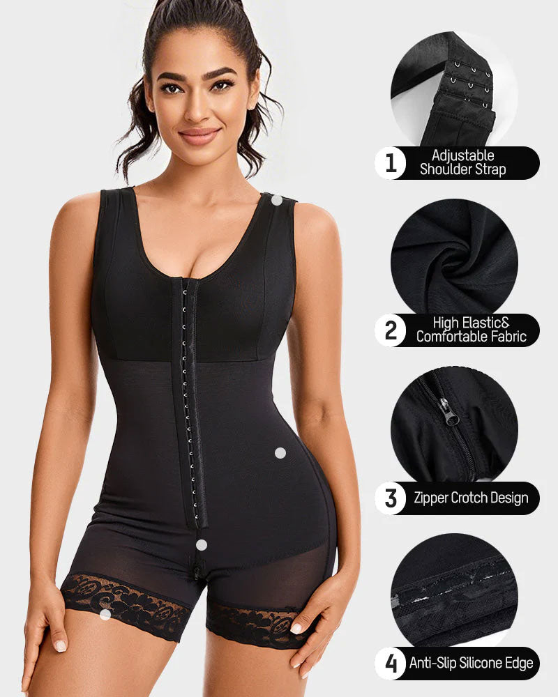 Flash Sale Extra Plus Size Shaper Bodysuit Tummy Control Shapewear With Bra - Zarela