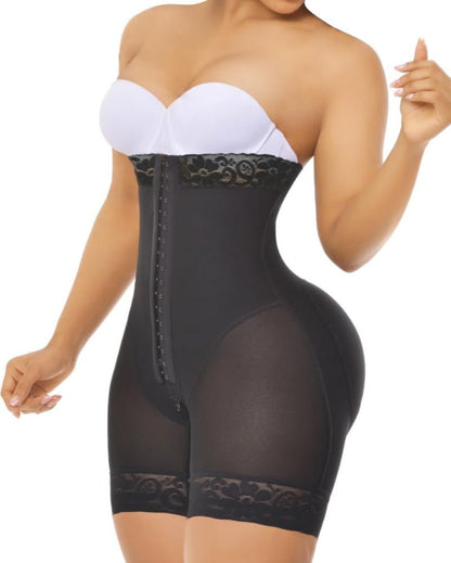 Colombian Faja Shorts with Zipper Crotch — Tummy Control Butt Lift | Zarela