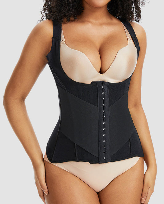 PowerMesh Double-Layer Waist Trainer Shapewear - Zarela