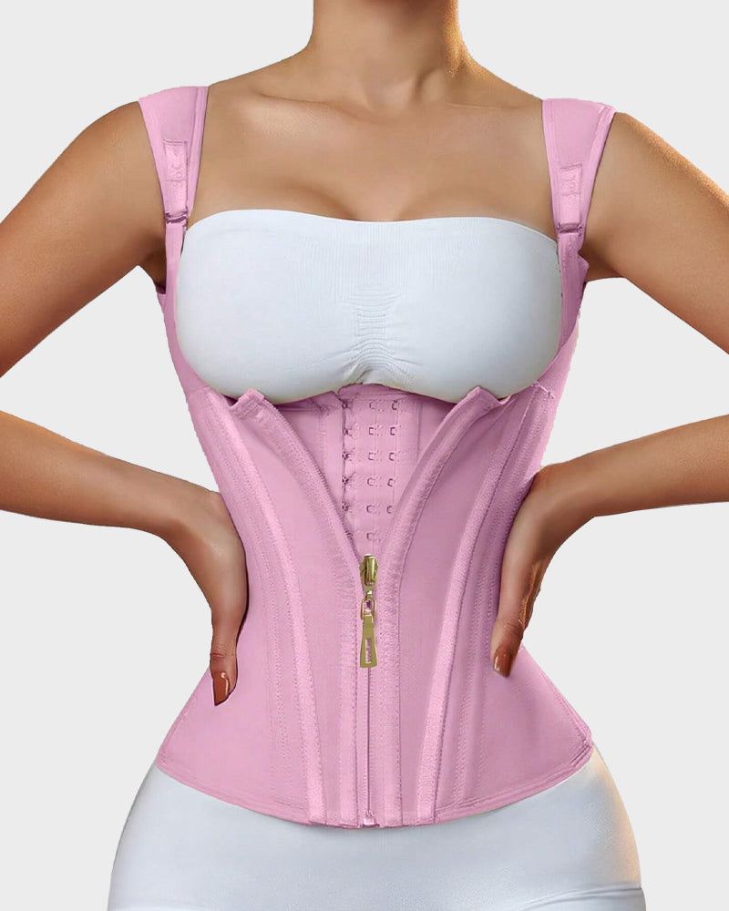 Double Waistband Corset Vest Waist Trainer - Zarela