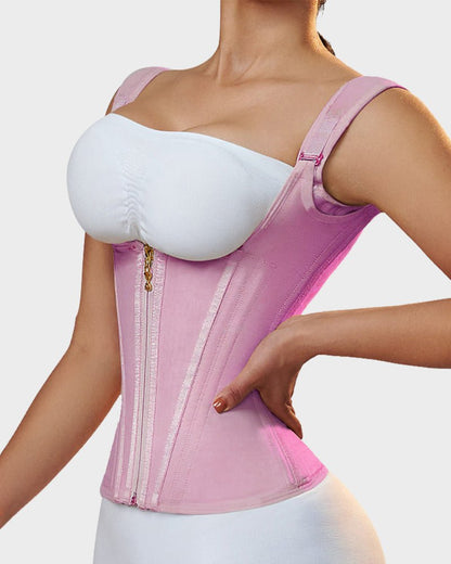 Double Waistband Corset Vest — 2x Waist Cinching Power Everyday | Zarela