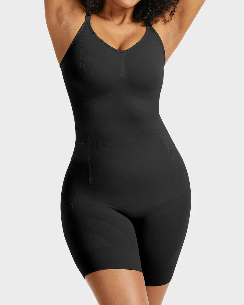 All-in-One Sculpting Bodysuit with Easy-Off Design - Zarela