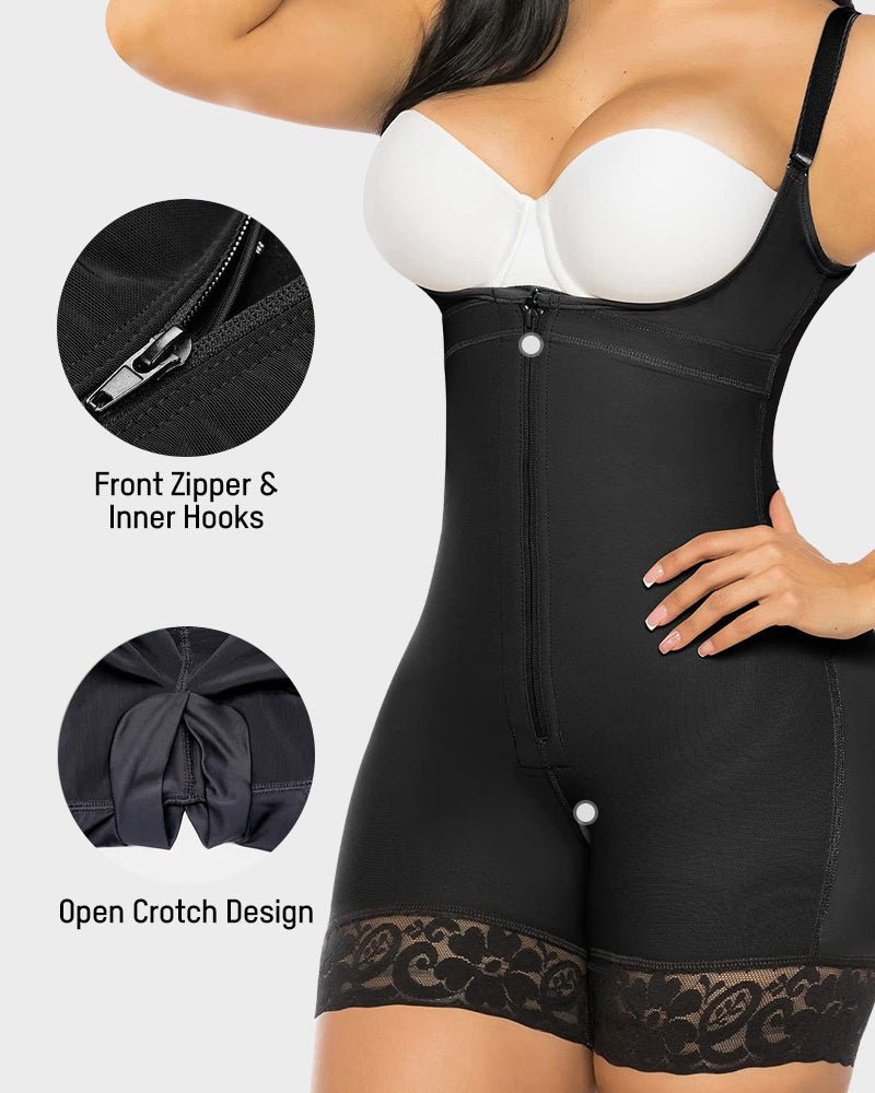 Colombian faja tummy control shapewear detail view women - Zarela