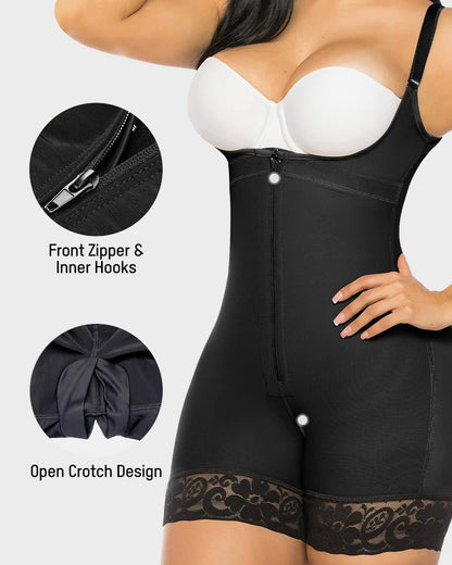 Colombian faja tummy control shapewear detail view women - Zarela