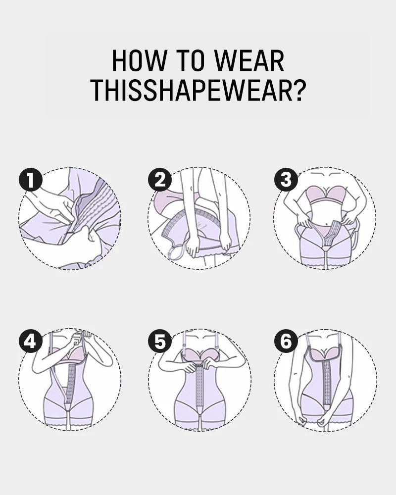 Plus Size Postpartum Shaper Bodysuit With Bra — Tummy Control XS to 4XL | Zarela