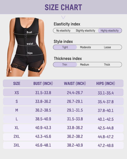 Plus Size Postpartum Shaper Bodysuit With Bra — Tummy Control XS to 4XL | Zarela