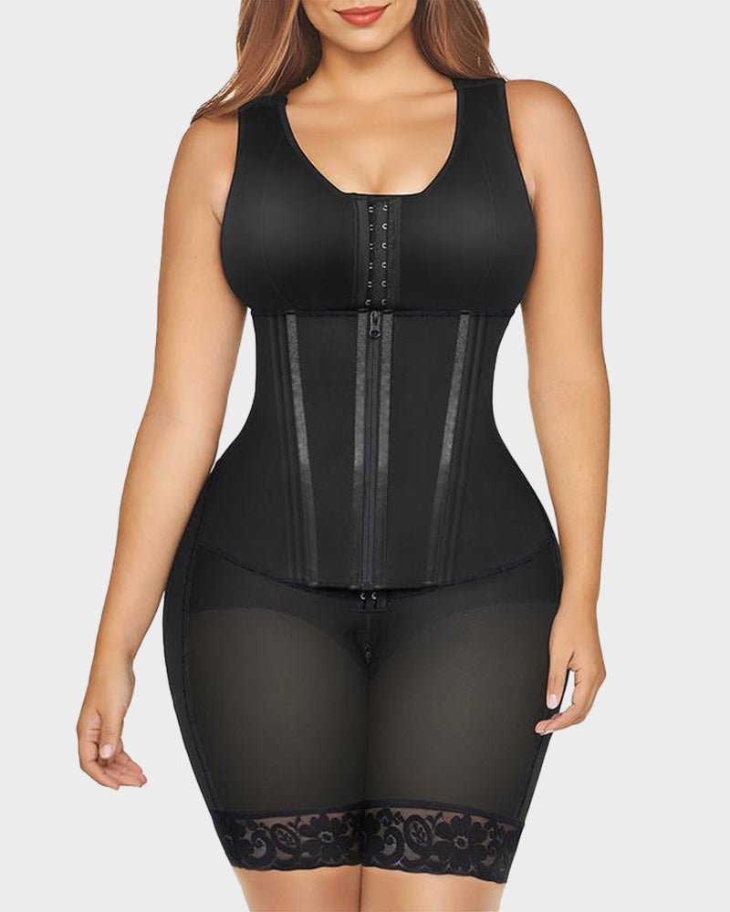 Colombian Fajas Double Tummy Control Full Body Shaper — Postpartum Grade | Zarela