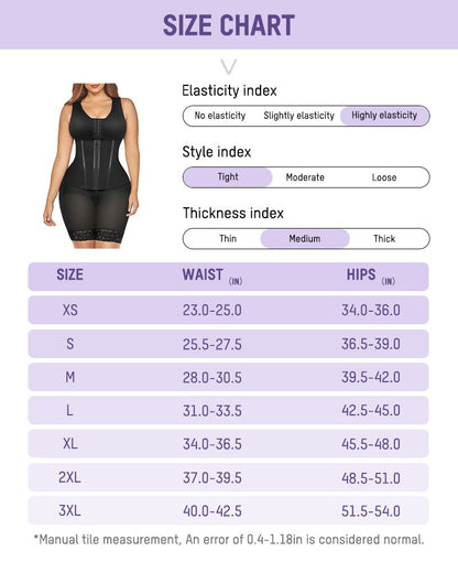 Colombian Fajas Double Tummy Control Full Body Shaper — Postpartum Grade | Zarela