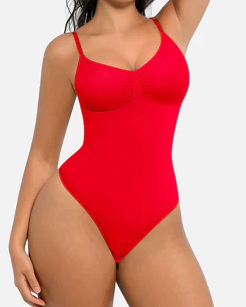 Tummy Control Bodysuit Seamless Sculpting Snatched Waist Body Suit Thong - Zarela