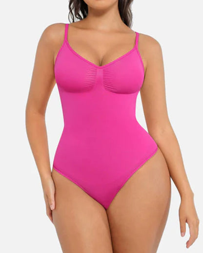 Tummy Control Bodysuit Seamless Sculpting Snatched Waist Body Suit Thong - Zarela