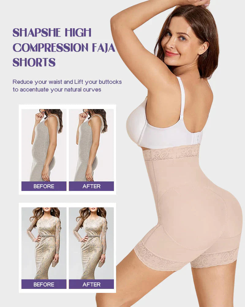 High Waist Shorts Thigh Slimmer - Zarela