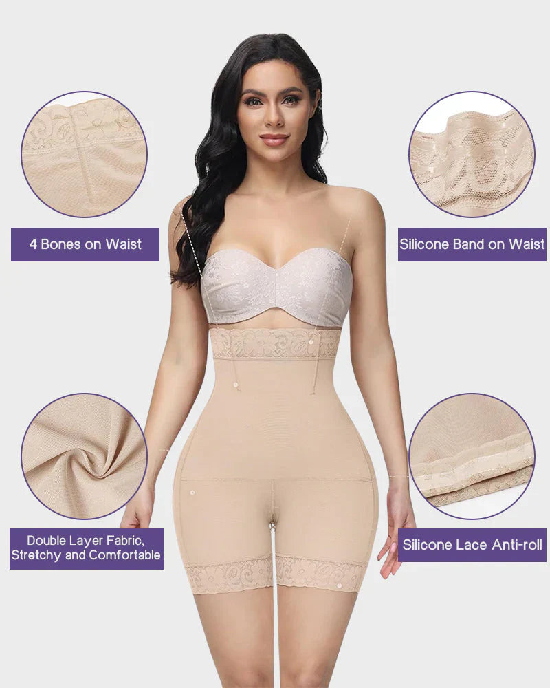 High Waist Shorts Thigh Slimmer - Zarela