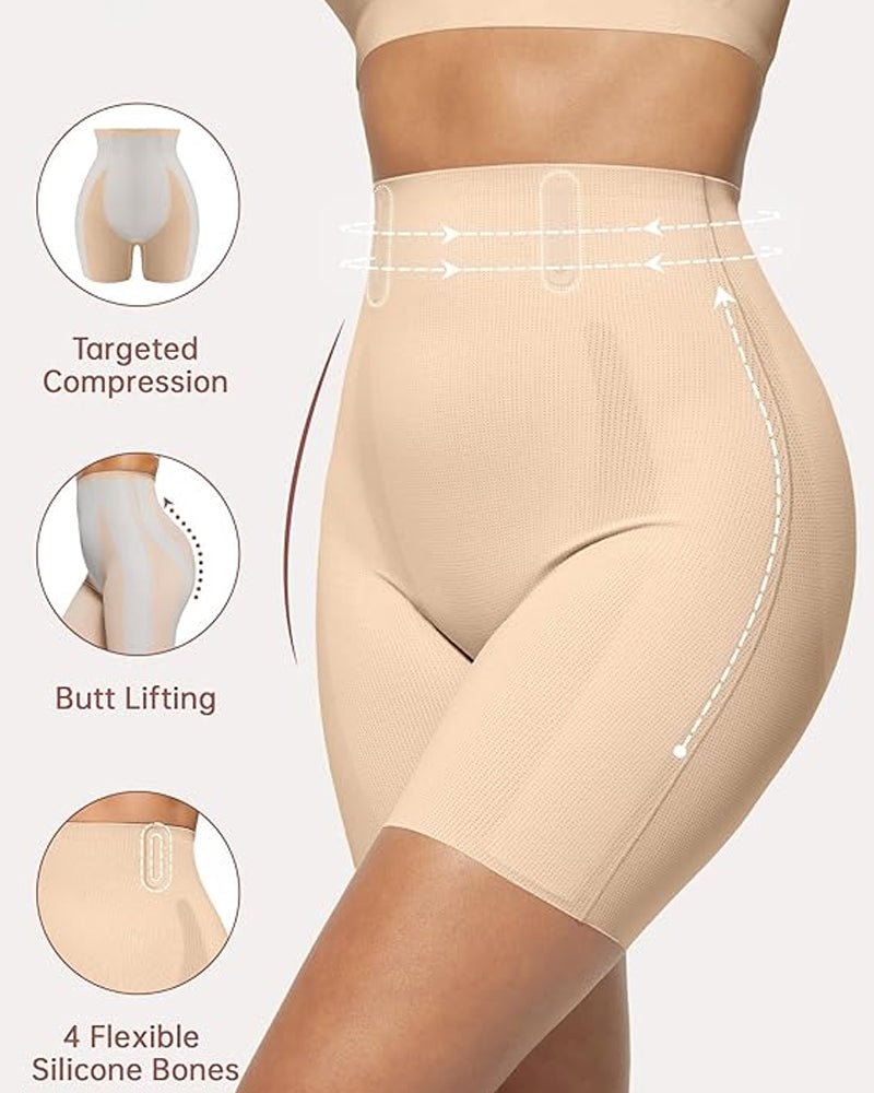 Breathable butt lifting shorts detail view women nude - Zarela
