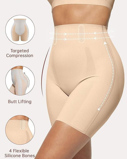 Breathable butt lifting shorts detail view women nude - Zarela
