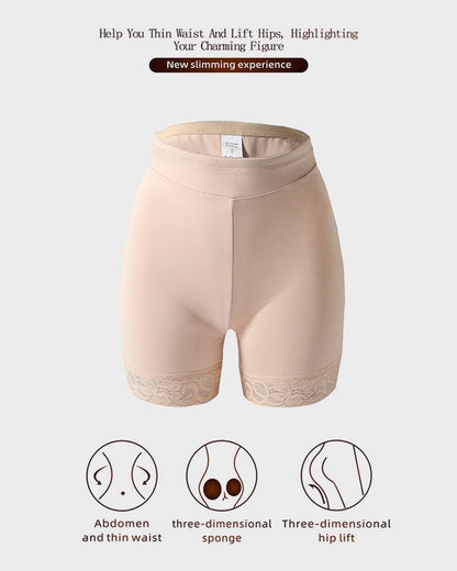 Butt lifting shorts removable hip pads detail view - Zarela