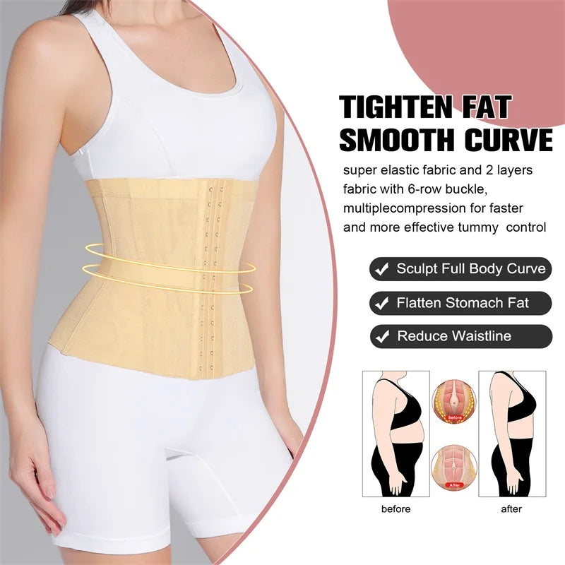 MISTHIN Woman Waist Trainer Breathable Women's Shaper Modeling Strap Corset Slimming Belt Women Underwear Body Shaper Shapewear