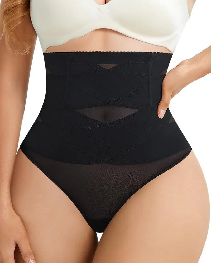 Cross High Waist Shaping Briefs - Zarela