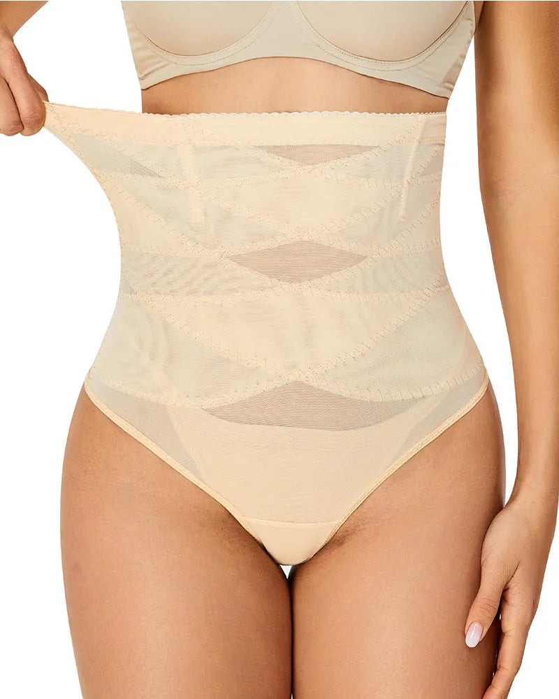 Cross High Waist Shaping Briefs - Zarela