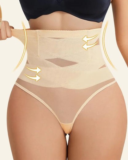 High Waist Cross Shaping Briefs Women — Non Roll Tummy Control Everyday | Zarela