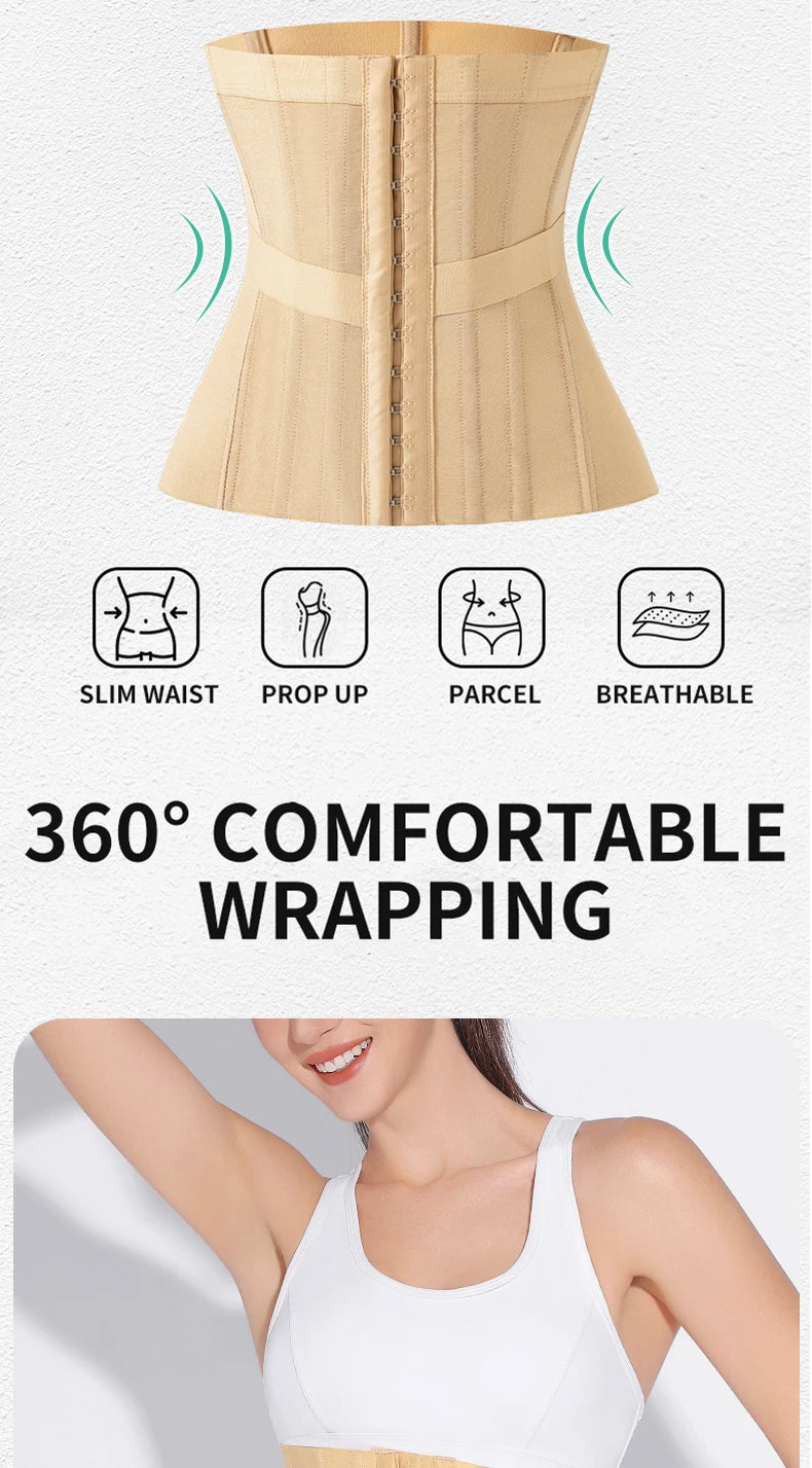 MISTHIN Woman Waist Trainer Breathable Women's Shaper Modeling Strap Corset Slimming Belt Women Underwear Body Shaper Shapewear