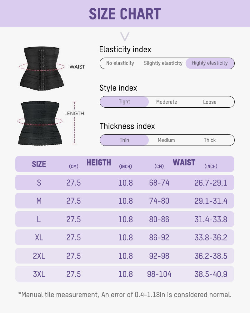 Segmented Waist Trainer Corset With Steel Bones - Zarela