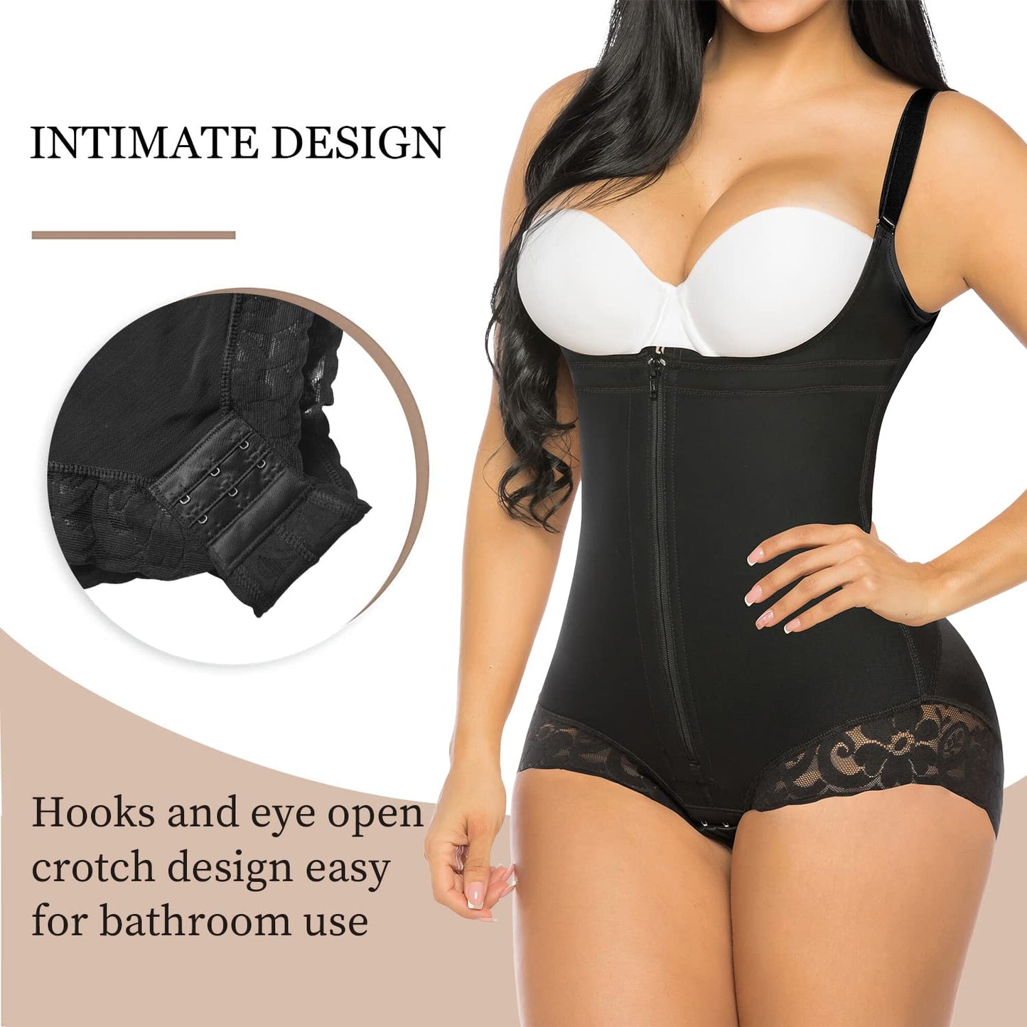 Colombian Open Bust Body Shaper Bodysuit — Wear Your Own Bra | Zarela