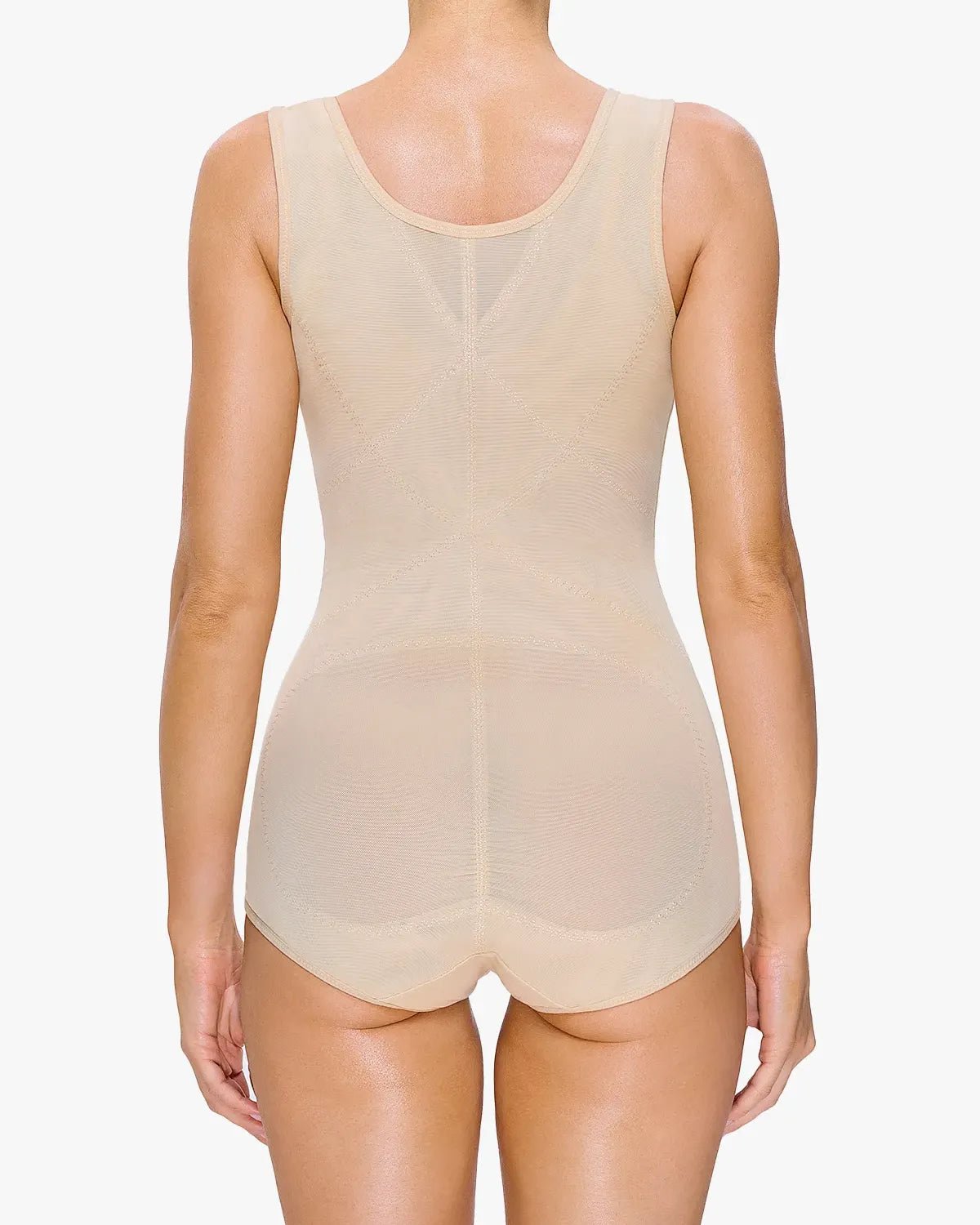 Breathable Mesh Tummy Tuck Bodysuit — Triangle Shapewear Cool Wear | Zarela