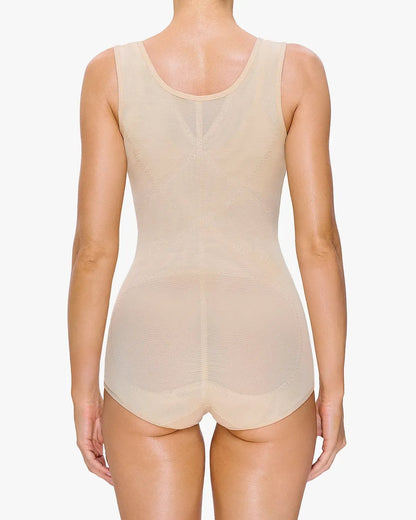 Breathable Mesh Tummy Tuck Bodysuit — Triangle Shapewear Cool Wear | Zarela
