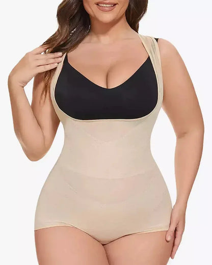 Breathable Mesh Tummy Tuck Bodysuit — Triangle Shapewear Cool Wear | Zarela