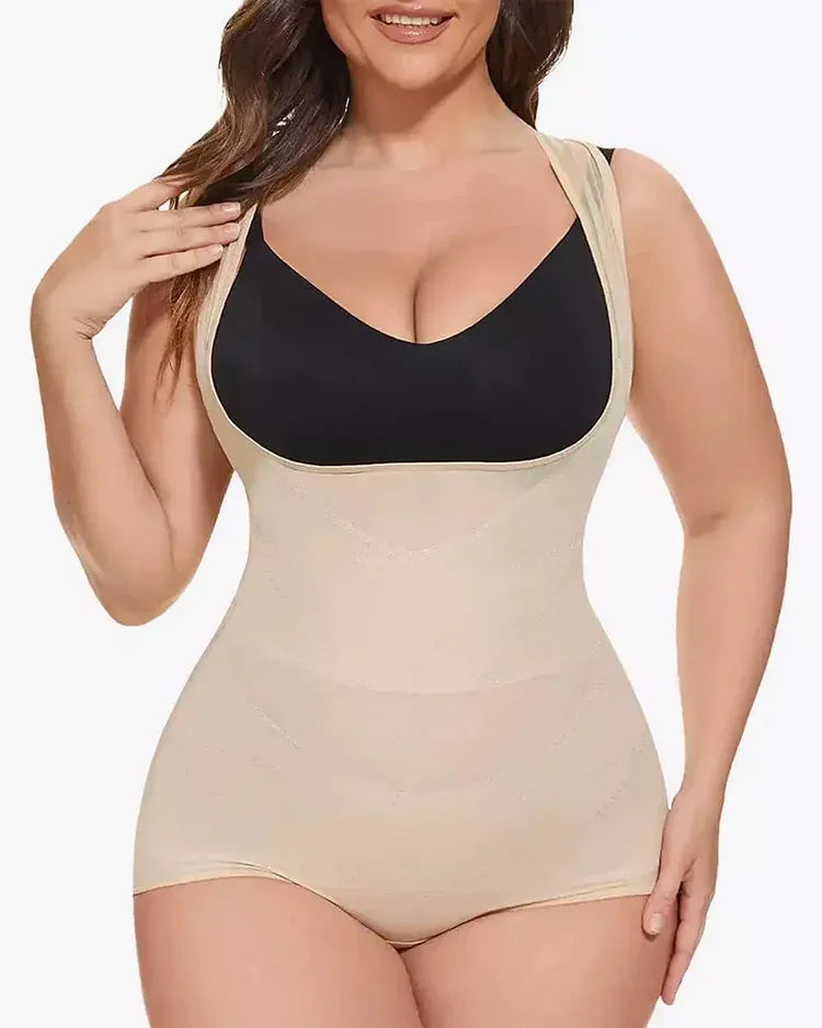 Mesh Tummy Tuck Body Triangle Shapewear - Zarela