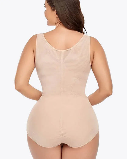 Breathable Mesh Tummy Tuck Bodysuit — Triangle Shapewear Cool Wear | Zarela