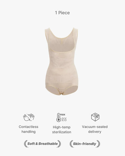 Breathable Mesh Tummy Tuck Bodysuit — Triangle Shapewear Cool Wear | Zarela