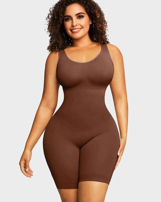 Seamless Sculpting Mid Thigh Bodysuit - Zarela