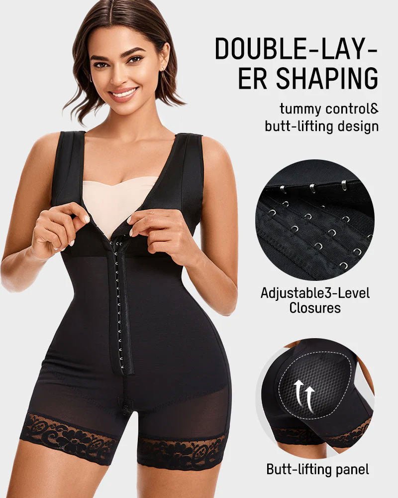 Plus Size Postpartum Shaper Bodysuit With Bra — Tummy Control XS to 4XL | Zarela
