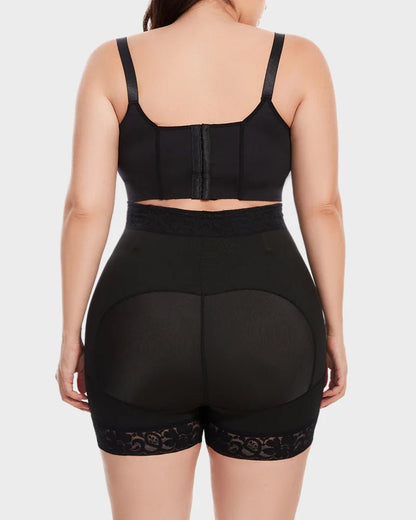 Butt lifting tummy control shorts detail view women - Zarela
