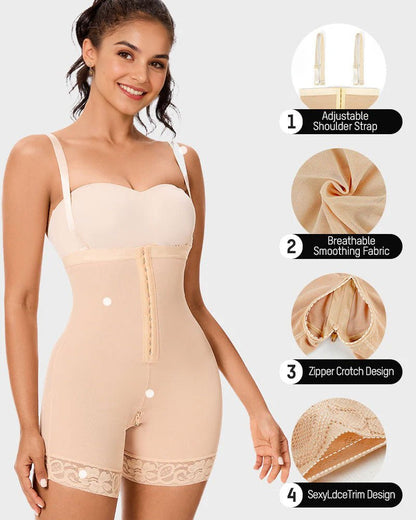 All Day Every Day Seamless Compression Bodysuit — Tummy Control Daily Wear | Zarela