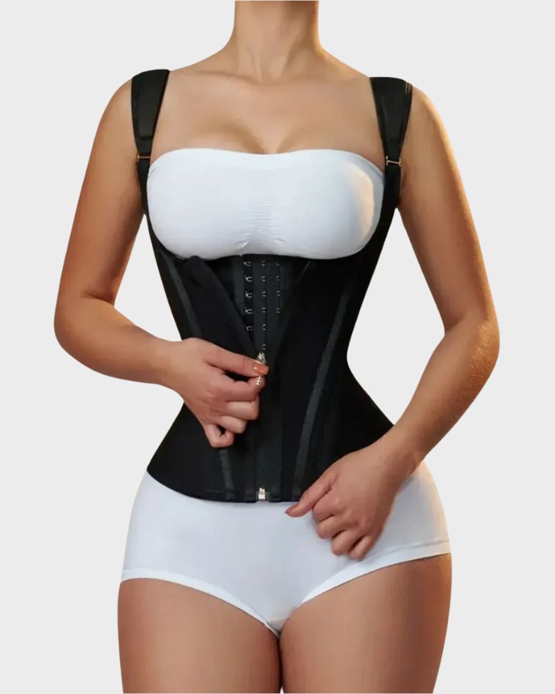Double Waistband Corset Vest Waist Trainer - Zarela