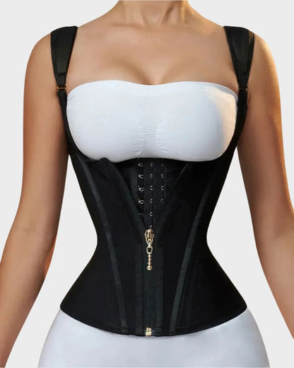 Double Waistband Corset Vest — 2x Waist Cinching Power Everyday | Zarela