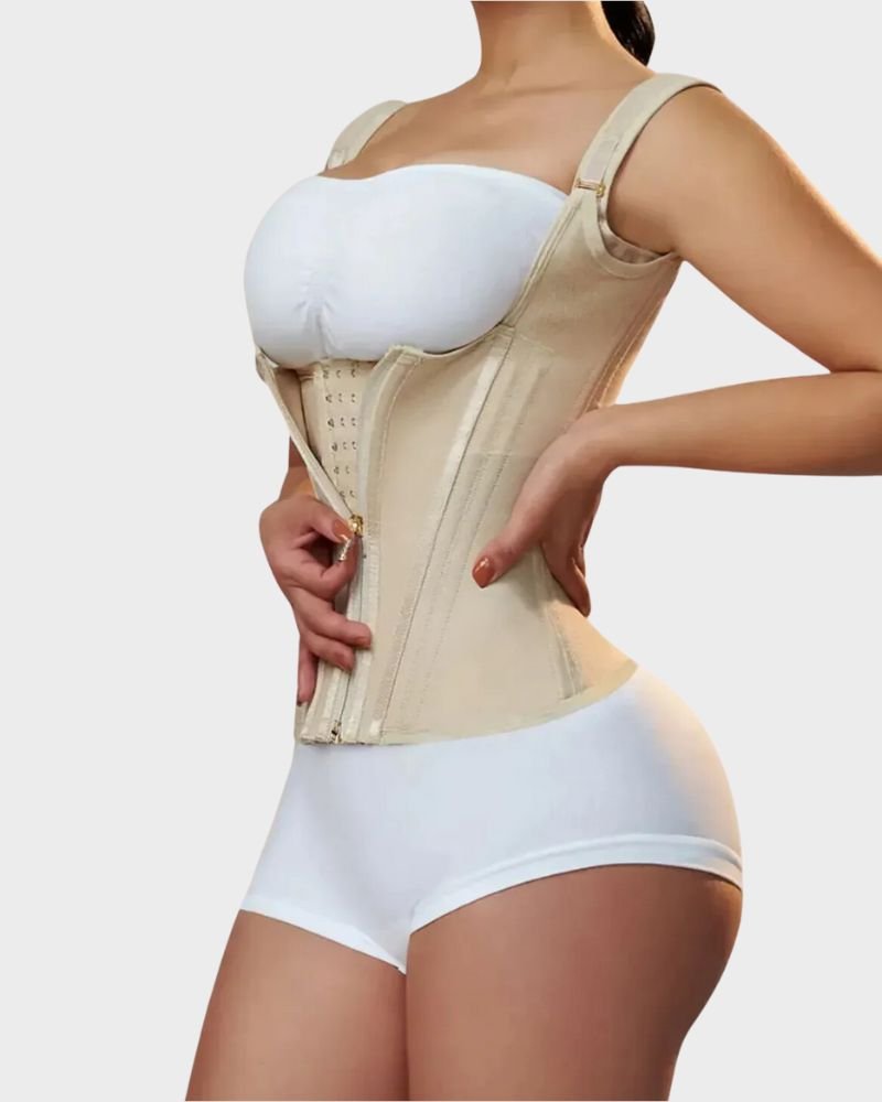 Double waistband corset vest waist trainer detail women - Zarela