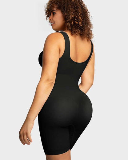 Mid Thigh Sculpting Bodysuit Women — Full Torso Tummy Control Shaper | Zarela